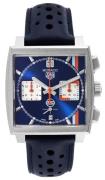 TAG Heuer Herreur CBL2115.FC6494 Monaco Flerfarvet/Læder