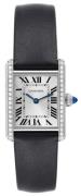 Cartier Dameur W4TA0016 Tank Must de Sølvfarvet/Satin