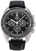 Omega Herreur 311.93.42.30.99.001 Speedmaster Moonwatch Sort/Læder