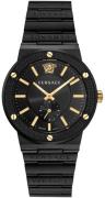 Versace Dameur VEVI00620 Greca Logo Sort/Stål Ø41 mm