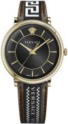 Versace Herreur VE5A01721 V Circle Sort/Læder Ø42 mm