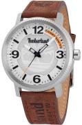 Timberland Herreur TDWGA2101502 Scusset Sølvfarvet/Læder Ø44 mm