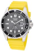 Invicta Herreur 47163 Pro Diver Grå/Gummi Ø43 mm