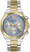 Guess Herreur GW0703G3 Equity Blå/Gul guldtonet stål Ø44 mm