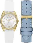 Guess Dameur GW0691L2 Delilah Hvid/Læder Ø34 mm