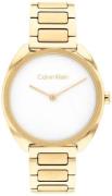 Calvin Klein Dameur 25200276 Adorn Hvid/Gul guldtonet stål Ø34 mm