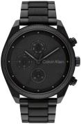 Calvin Klein Herreur 25200359 Impact Sort/Stål Ø44 mm