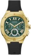 Guess Herreur GW0571G3 Headline Grøn/Gummi Ø42 mm