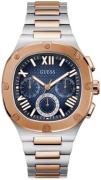 Guess Herreur GW0572G4 Headline Blå/Rosaguldtonet stål Ø42 mm