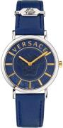 Versace Dameur VEK400121 Blå/Læder Ø36 mm