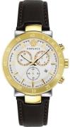 Versace Herreur VEPY00220 Urban Mystique Guldfarvet/Læder Ø43 mm