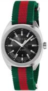 Gucci Herreur YA142305 Sort/Tekstil Ø41 mm