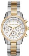 Michael Kors Dameur MK6474 Ritz Hvid/Guldtonet stål Ø37 mm