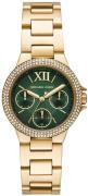 Michael Kors Dameur MK6981 Camille Grøn/Guldtonet stål Ø33 mm