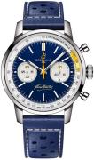 Breitling Herreur AB01767A1C1X1 Top Time B01 Gino Bartali Blå/Læder