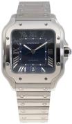 Cartier WSSA0071 Santos de Blå/Stål 47.5x39.74 mm