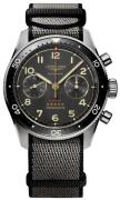 Longines Herreur L3.821.1.53.2 Spirit Flyback Sort/Tekstil Ø42 mm