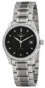 Longines Dameur L2.257.4.57.6 Master Sort/Stål Ø29 mm