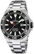 Festina Herreur F20663-3 Diver Sort/Stål Ø46 mm