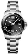 Longines Herreur L3.370.4.56.6 HydroConquest Sort/Stål Ø32 mm