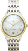 Omega Dameur 434.20.34.20.05.002 De Ville Prestige Hvid/18 karat guld
