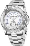 Stührling Original Herreur 3966.1 Aquadiver Hvid/Stål Ø42 mm