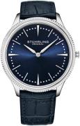 Stührling Original Herreur 3984.2 Symphony Blå/Læder Ø41 mm