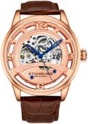 Stührling Original Herreur 3974.3 Legacy Rosa guldfarvet/Læder Ø48