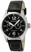 Invicta Herreur 0764 I-Force Military Sort/Læder Ø48 mm