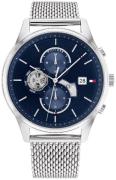 Tommy Hilfiger Herreur 1710504 Weston Blå/Stål Ø44 mm