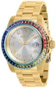 Invicta Dameur 40229 Angel Sølvfarvet/Gul guldtonet stål Ø40 mm