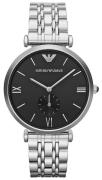Emporio Armani Herreur AR1676 Dress Sort/Stål Ø40 mm