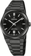 Festina Herreur F20080-1 Swiss Made Sort/Stål Ø40 mm