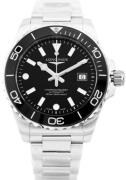Longines Herreur L3.788.4.56.6 Hydroconquest Sort/Stål Ø42 mm