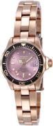 Invicta Dameur 14100 Pro Diver Rosa/Rosaguldtonet stål Ø24.5 mm