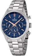 Festina Herreur F16820-A Blå/Stål Ø44 mm