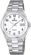 Festina Herreur F20552-1 Classic Hvid/Stål Ø40 mm