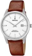 Festina Herreur F20512-2 Hvid/Læder Ø39 mm