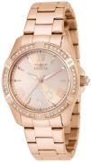 Invicta Dameur 21417 Angel Rosa guldfarvet/Rosaguldtonet stål Ø34.5