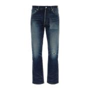 Mørkeblå denim straight jeans