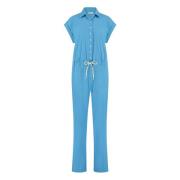 Lysblå Teknisk Jersey Jumpsuit