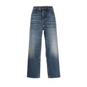 Blå Wide Jeans Opgrader Stilfuld SS23