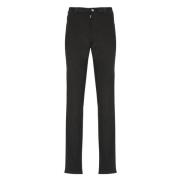 Sorte Slim-Fit Jeans i Bomuld