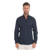 Slim Fit Button-Down Casual Skjorte