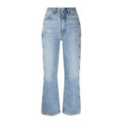 Vintage Flared Jeans med ædelstensdetaljer
