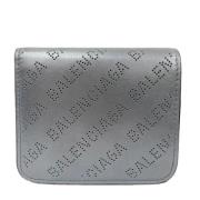 Brugt tegnebog i sølv læder