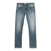Icon Slim-Fit Jeans, Japansk Stof, Vintage Vask