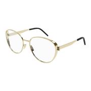 Glossy Light Gold Eyeglasses