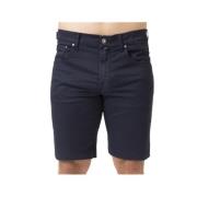 Marineblå Bomuld Bermuda Shorts