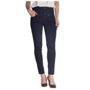 Rampy Skinny Jeans - Marineblå, Størrelse 32